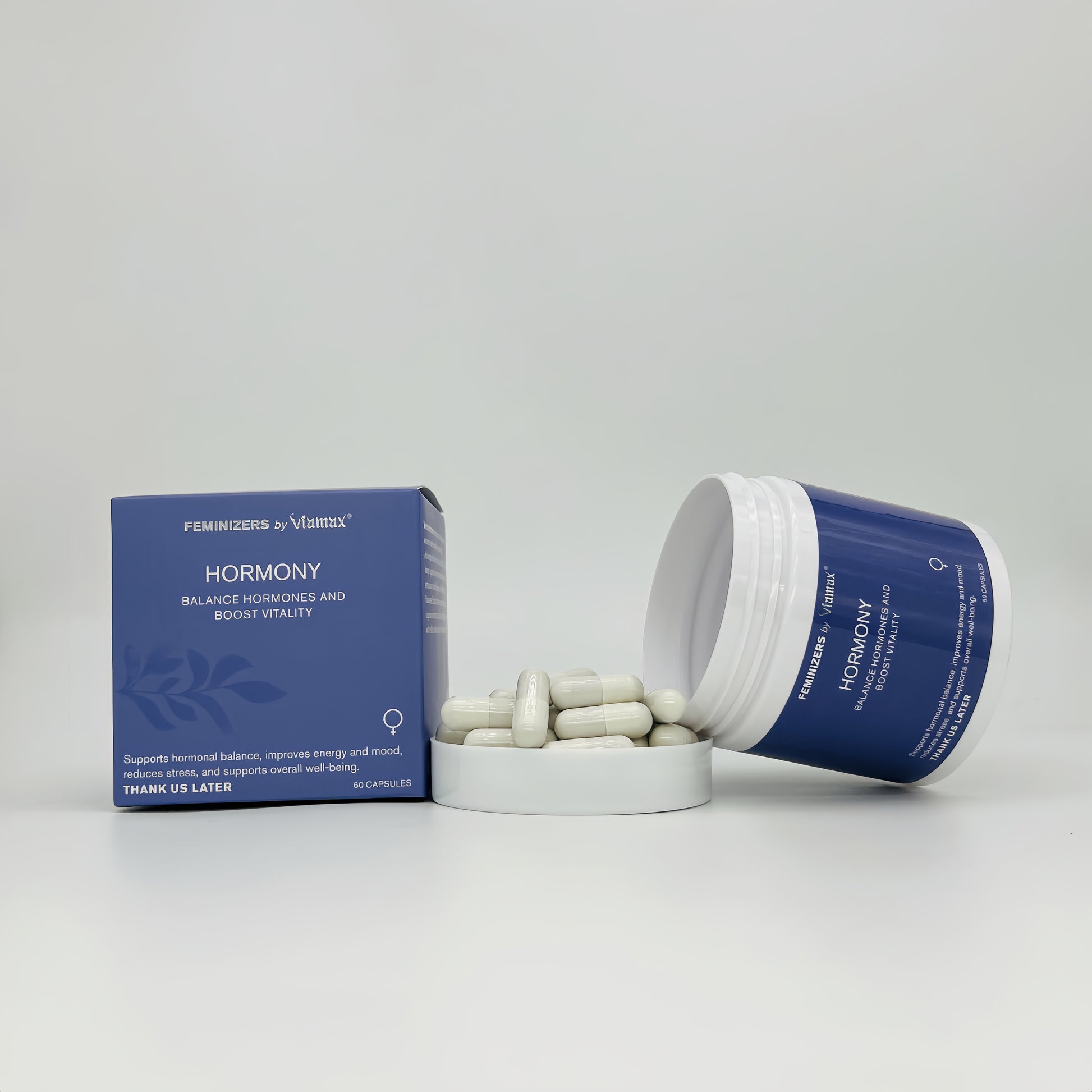 Box of Viamax Hormony – Swedish-developed supplement with adaptogens, vitamins and minerals