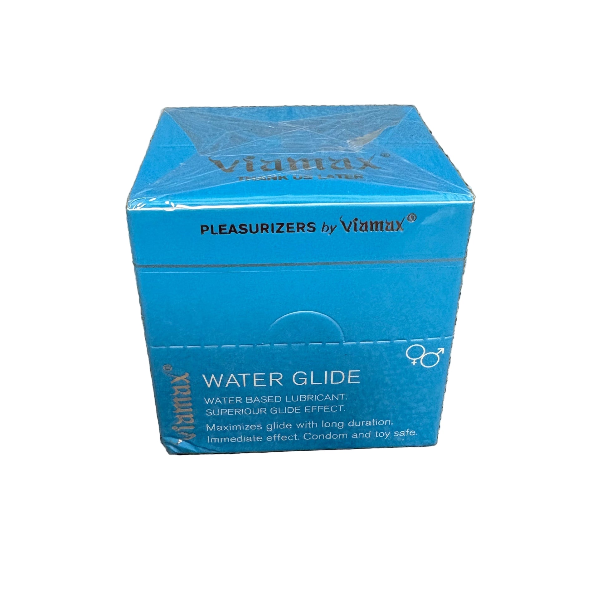 viamax water glide sachet box 20 x 2ml reseförpackning
