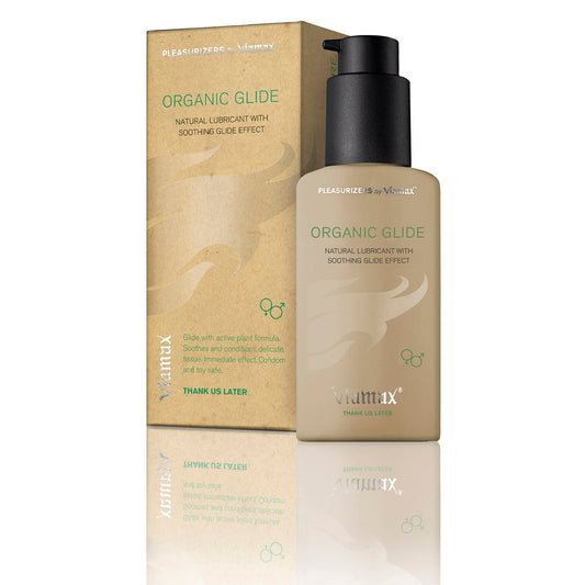 Viamax Organic Glide packaging – organic personal lubricant developed in Sweden