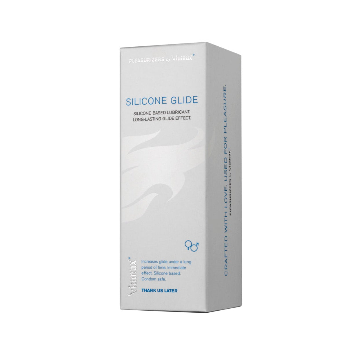 Viamax Silicone Glide packaging – smooth and body-safe silicone intimate gel