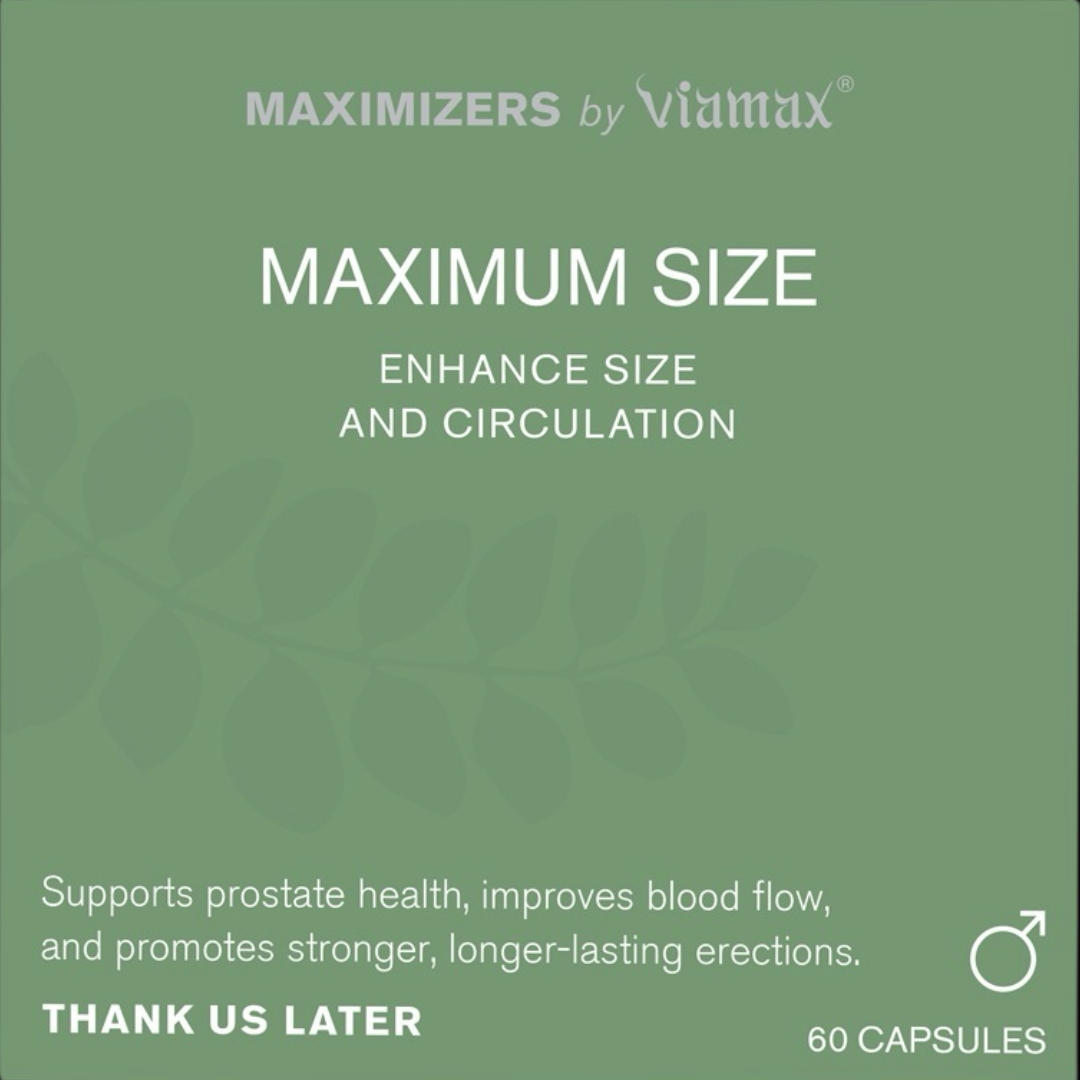 Viamax Maximum Size product packshot – natural men’s supplement with circulation-supporting ingredients