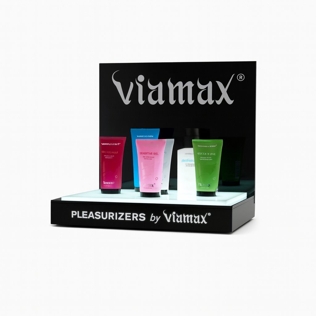 viamax soritment av glidmedel och kosttillskott för sexuell hälsa