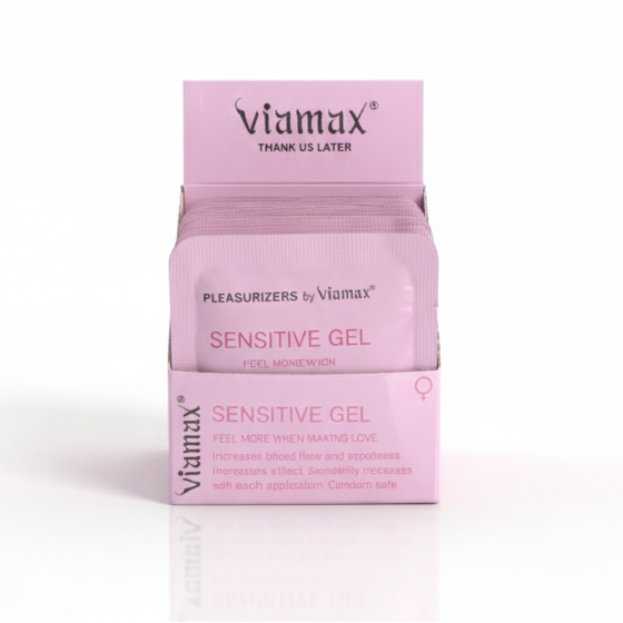 Small travel size viamax sensitive gel 3ml